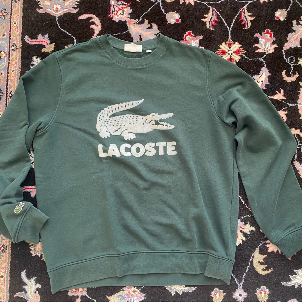 Lacoste Men's Forest Green Crewneck Sweater